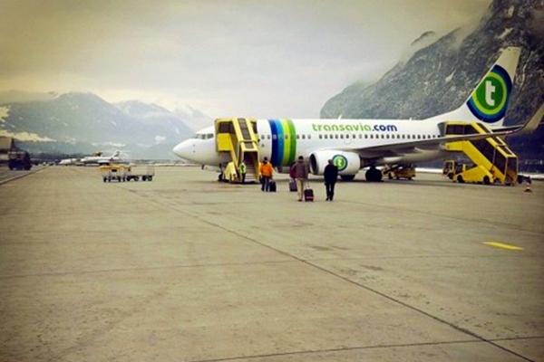 Avião da Transavia em Amesterdão