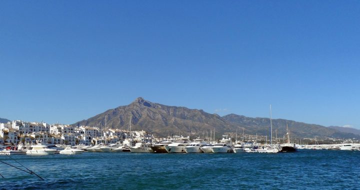 Vista Geral sobre Puerto Banus Marbella Espanha