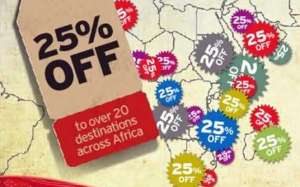 Desconto 25% voos Kenya Airways