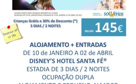 Promoção Disneyland Paris até Abril 2014