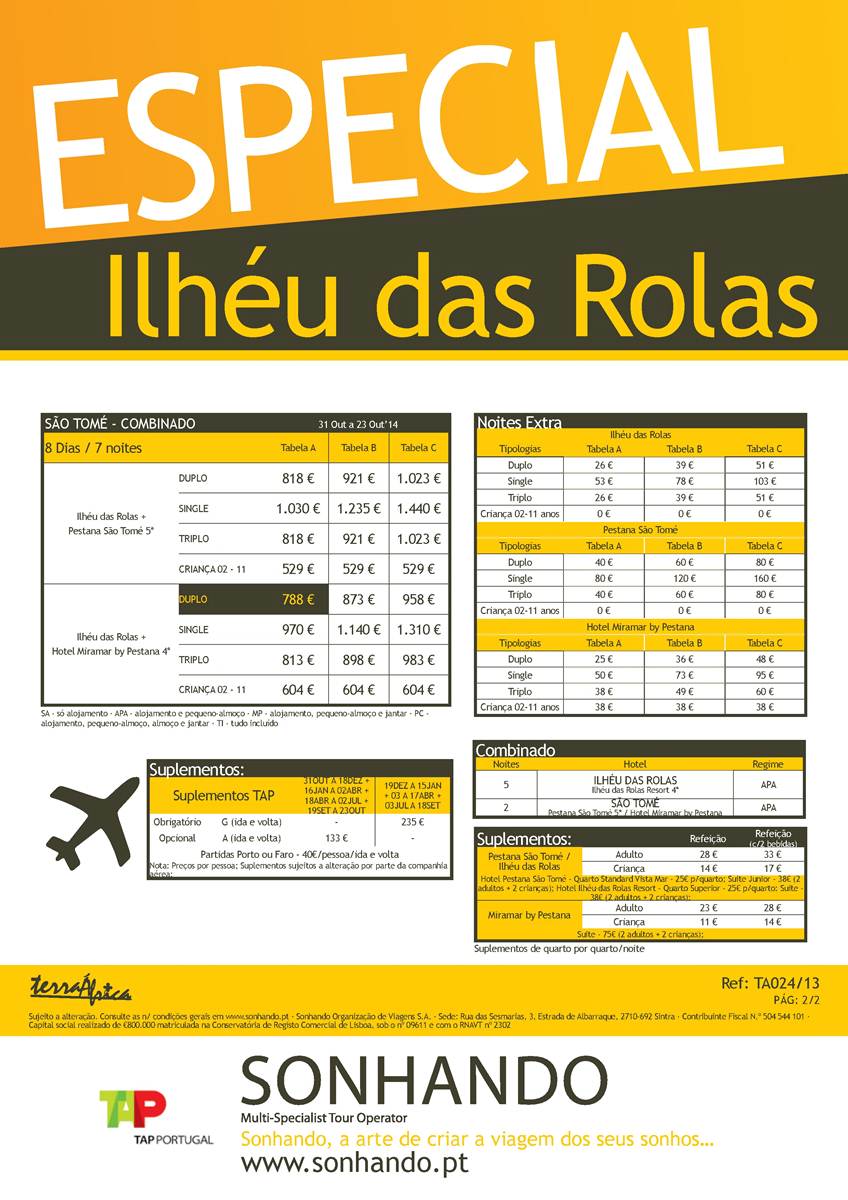 Viagens ilheu das Rolas e ilha de São Tomé 2014