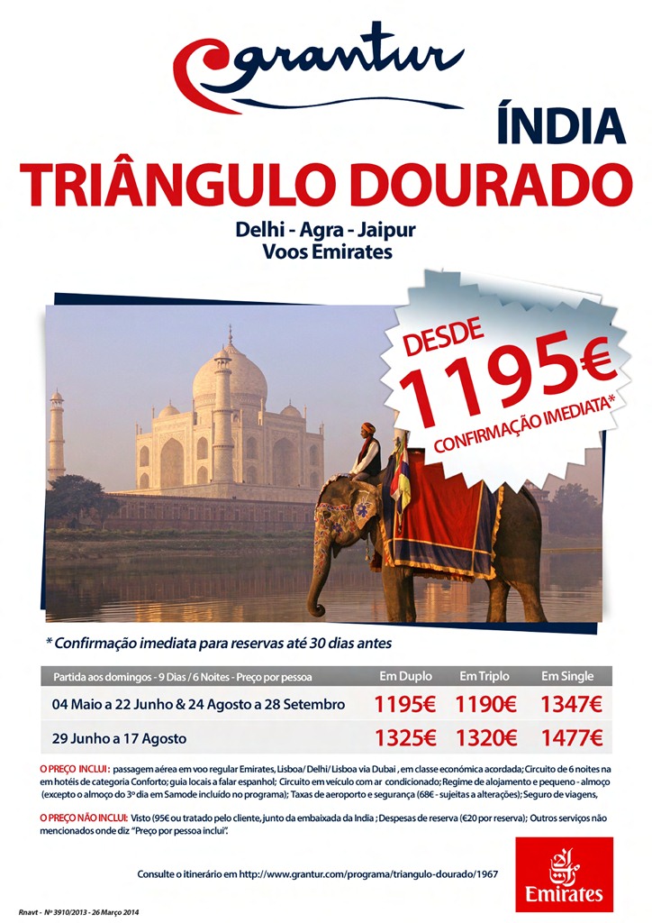 Férias Índia Triângulo Dourado 2014