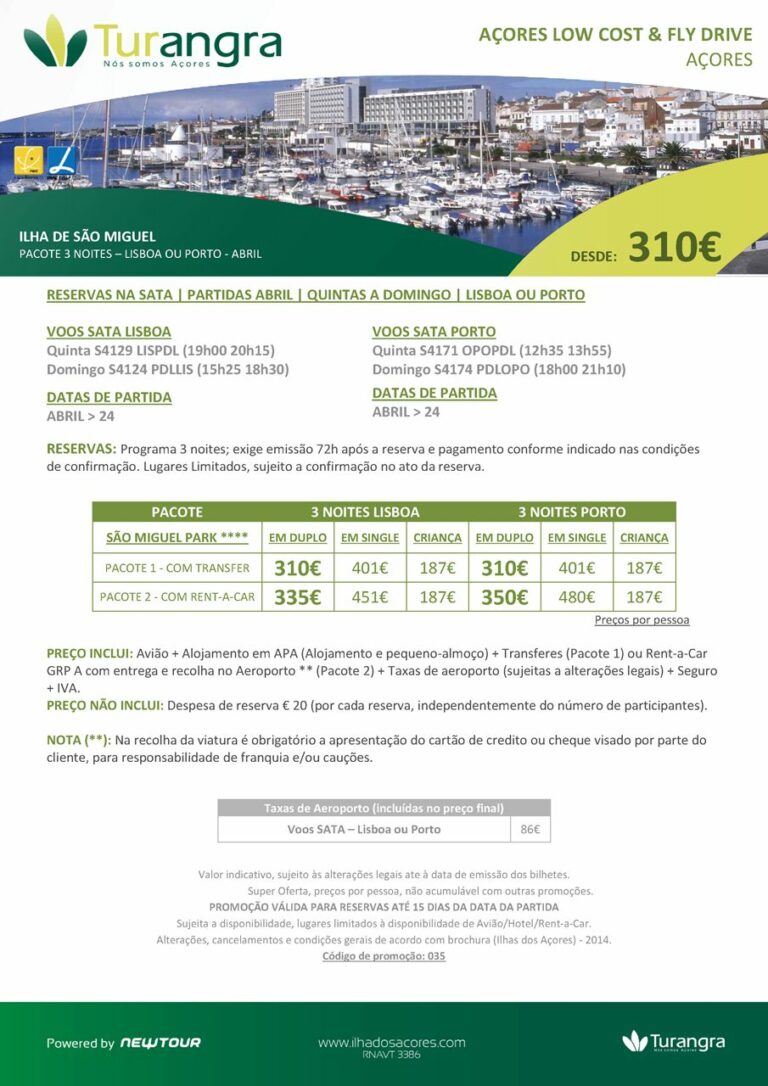 Açores Férias Low Cost ilha de São Miguel Abril 2014