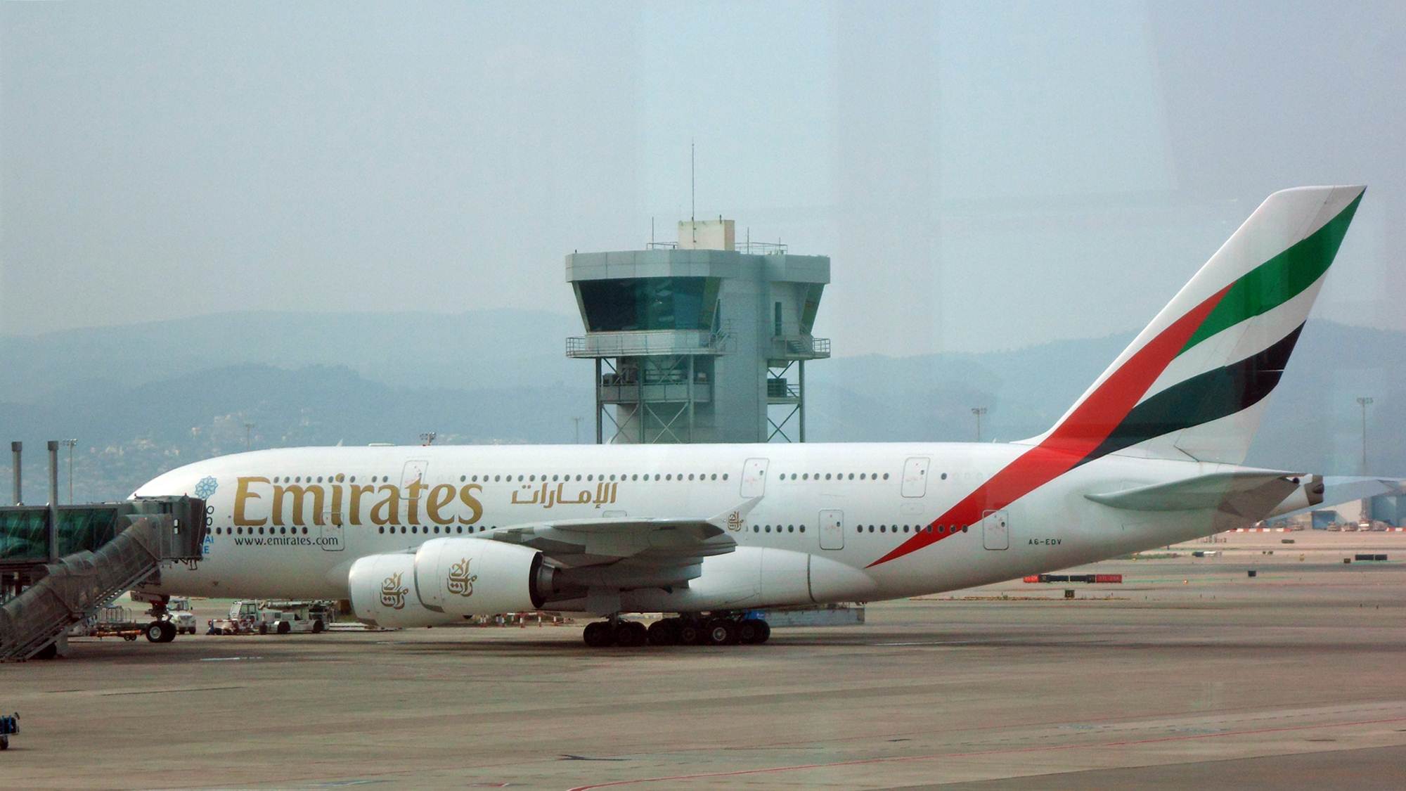 A380 da Companhia Aérea Emirates