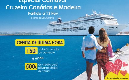 Últimos dias da oferta Halcon para um Cruzeiro Especial no Carnaval 2015