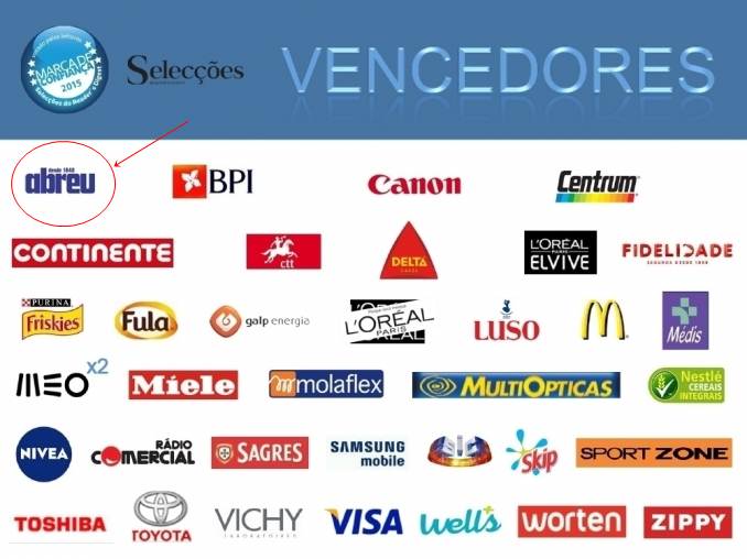 Abreu Marca de Confiança 2015 Selecções Readers Digest