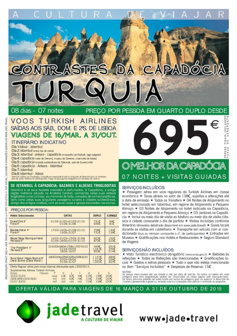 Contrastes da Capadócia 2015 desde 695€