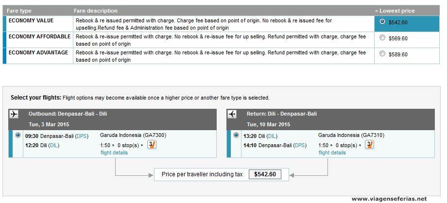 Garuda Indonesia Denpasar Timor Leste