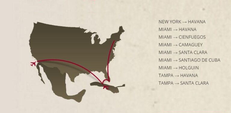 EUA aprovam 6 Companhias Aéreas para efectuarem voos até Cuba