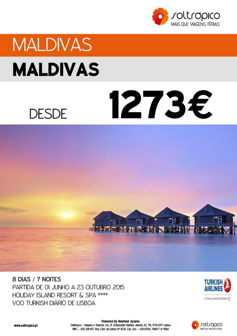 Maldivas Junho-Outubro 2015 desde 1273€