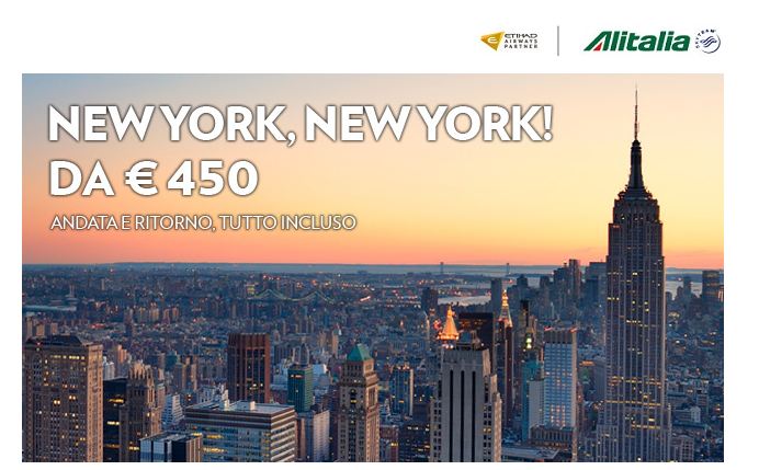 Ofertas de Ultima hora para New York com Alitalia a 450 euros