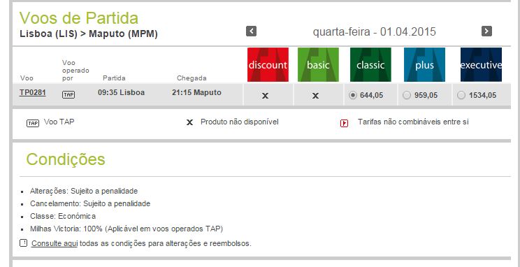 Nova ligação TAP a parti de 1 de Abril