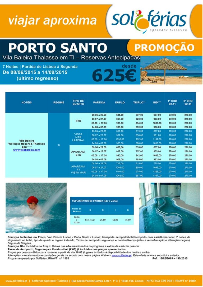 Férias Porto Santo Madeira Verão 2015