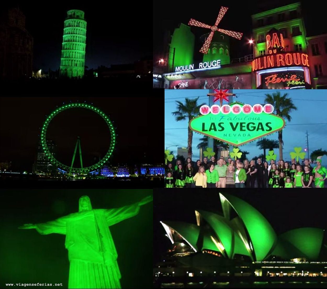 Mundo verde no dia de São Patrício