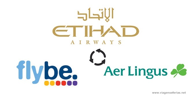 Logo Etihad, Flybe e Aer Lingus