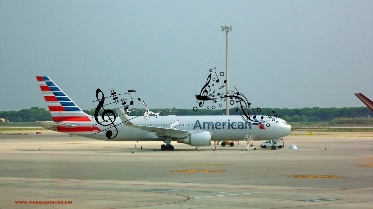 musica a bordo da american airlines