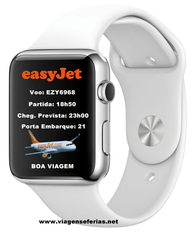 Aplicação Easyjet para relógio inteligente Apple Watch