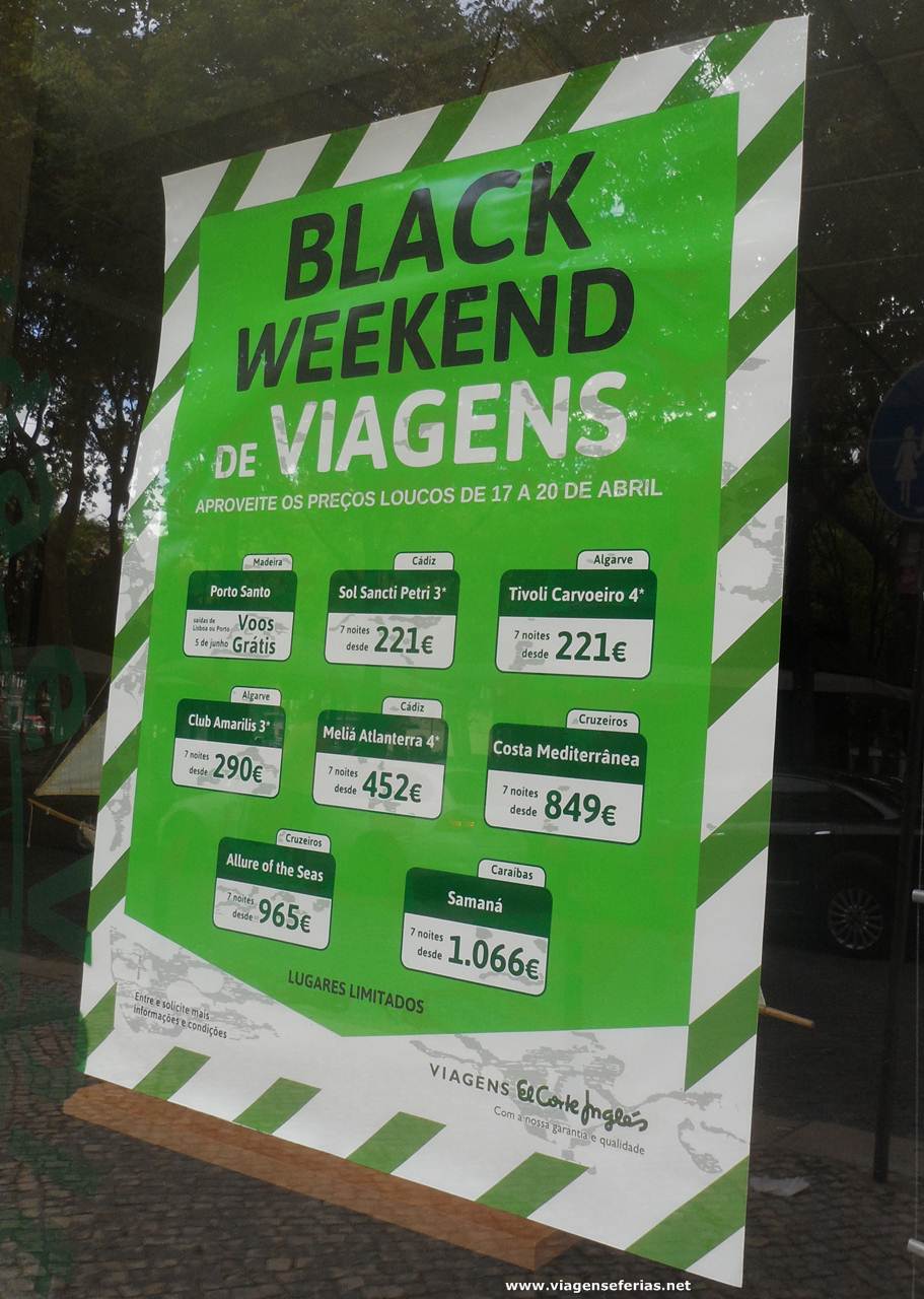 Black WeekEnd Viagens El Corte Inglês 2015