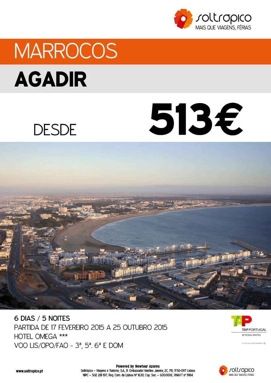 Férias nas Praias Douradas em Agadir - Marrocos 2015