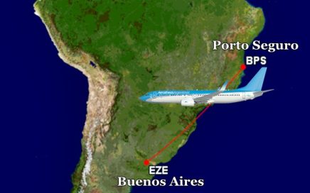 Rota Buenos Aires-Porto Seguro com Aerolineas Argentinas