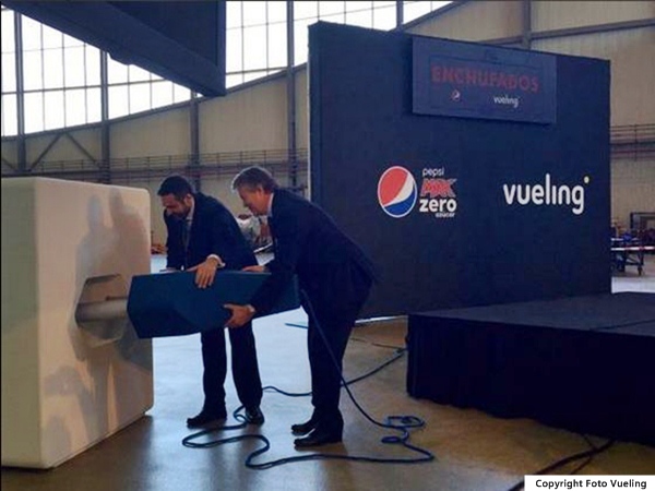 lançamento do projecto Vueling by Pepsi em Barcelona