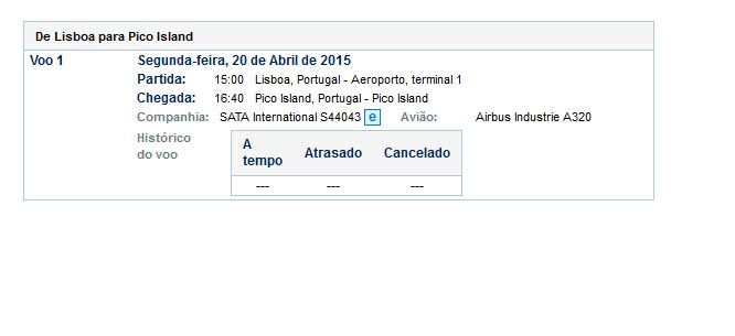 voos directos Lisboa-Pico pela Sata desde 30 de Março