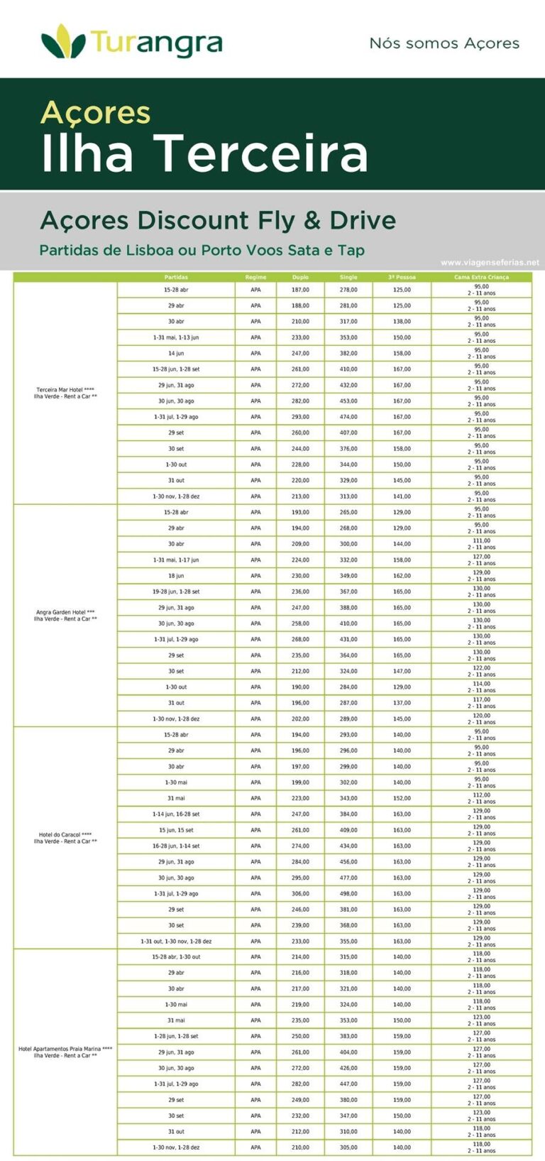 3 dias férias low cost ilha Terceira até 28-12