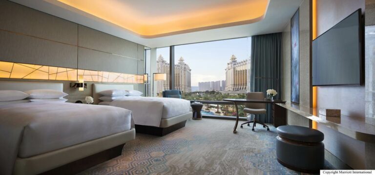 Quarto no JW Marriott com vista para Galaxy Macau