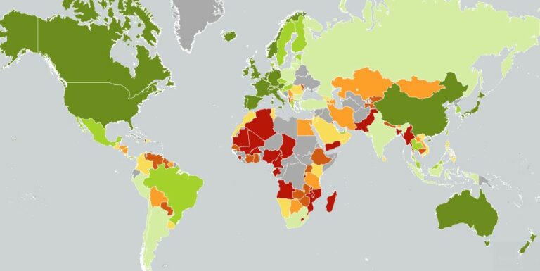 Mapa Ranking Mundial da competitividade Turística