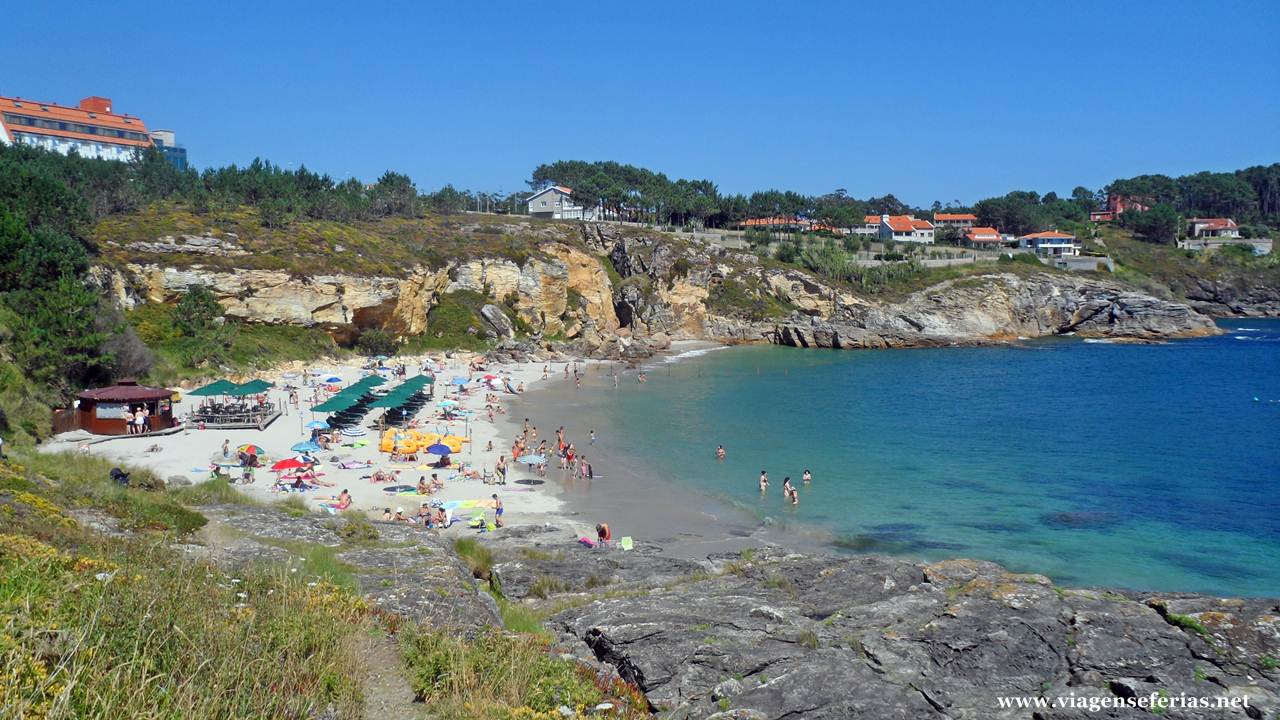 Praia de Paxariñas em Sanxenxo em 2014
