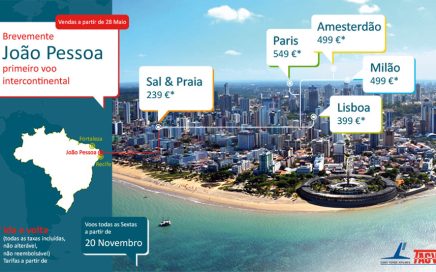 Preços ligações para João Pessoa no Brasil pelos TACV