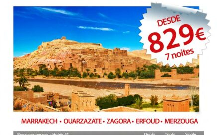 Sul & Kasbahs desde 829€ Férias em Marrocos