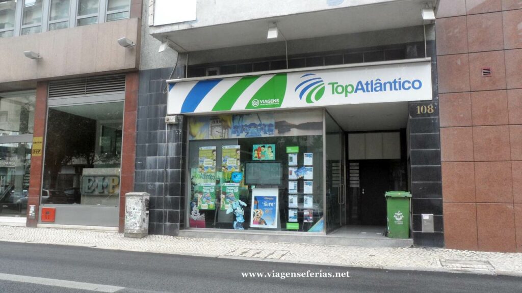 Agência TopAtlantico na Duque de Loulé 108 em Lisboa