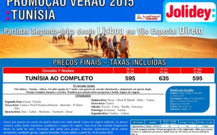 Circuito Verão 2015 Tunísia desde 595€