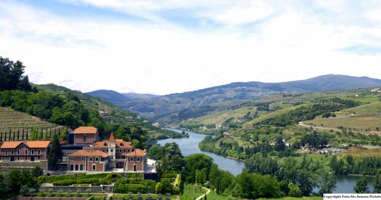Vista panorâmica do Six Senses Douro Valley