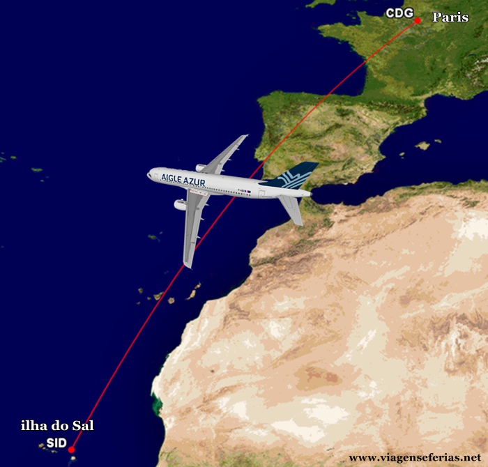 A partir Inverno 2015 Rota Paris - Sal da Aigle Azur