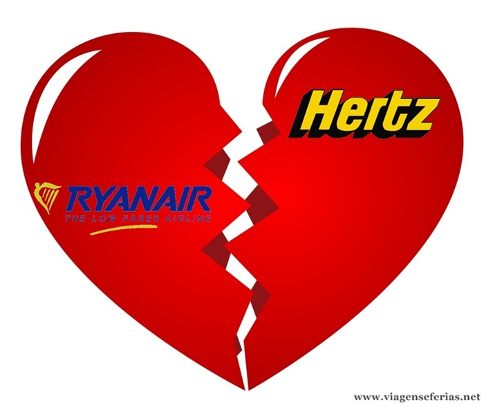 A 02-07-2015 fim da parceria Ryanair e Hertz