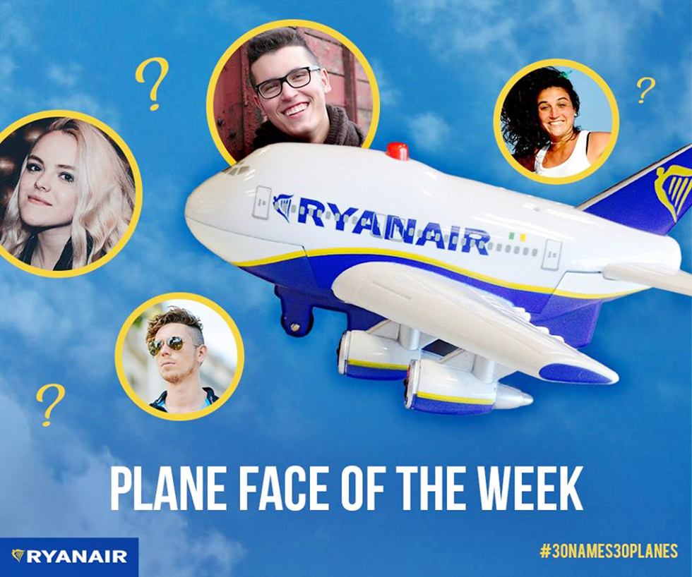 Competição 30 caras 30 aviões da Low Cost Ryanair até 31-08