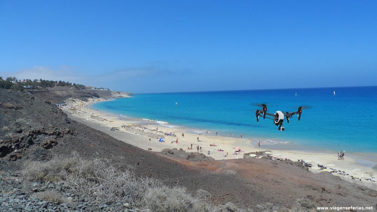 Drones numa praia de Espanha (ilegal)