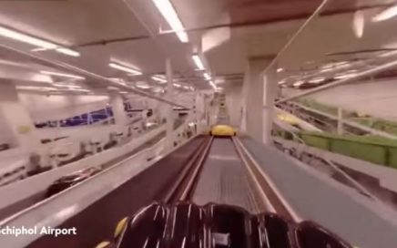 Bagagem no sistema de handling do aeroporto de amesterdão