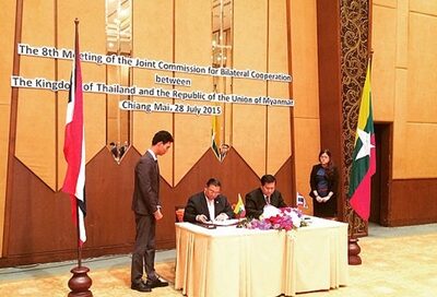 Acordo Tailândia e Myanmar a 28 de Julho 2015