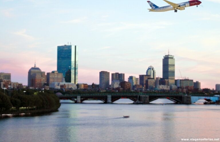 Avião da Low Cost Norwegian em Boston nos EUA