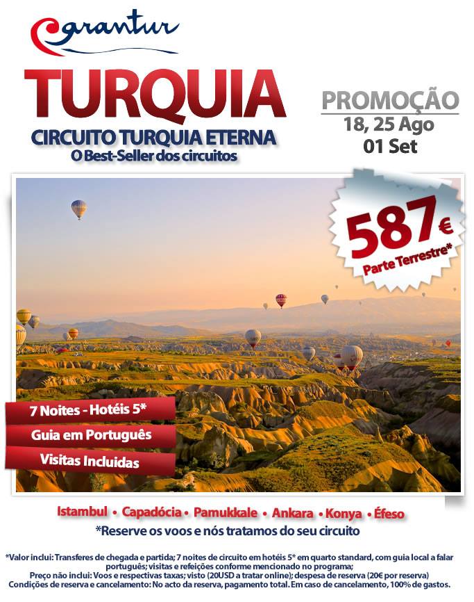Desde 587€ pessoa circuito Turquia Eterna