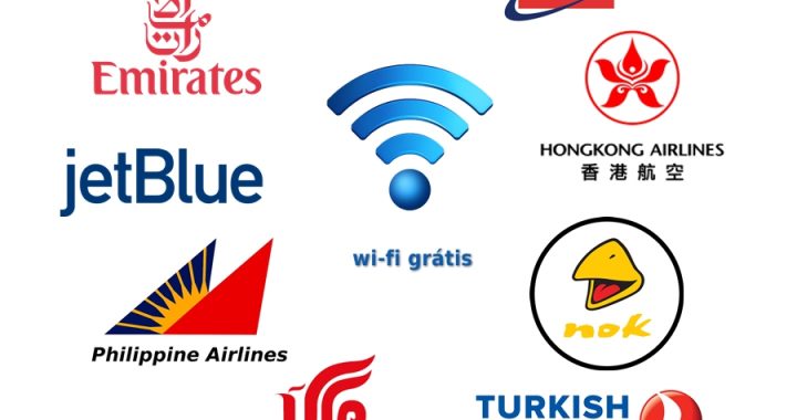 Wi-fi grátis em 8 Companhias Aéreas