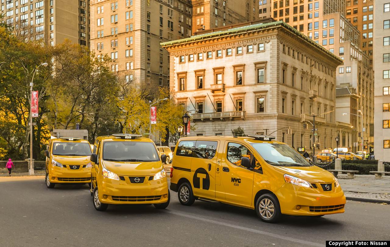 3 novos Táxis de Amanhã em Nova Iorque