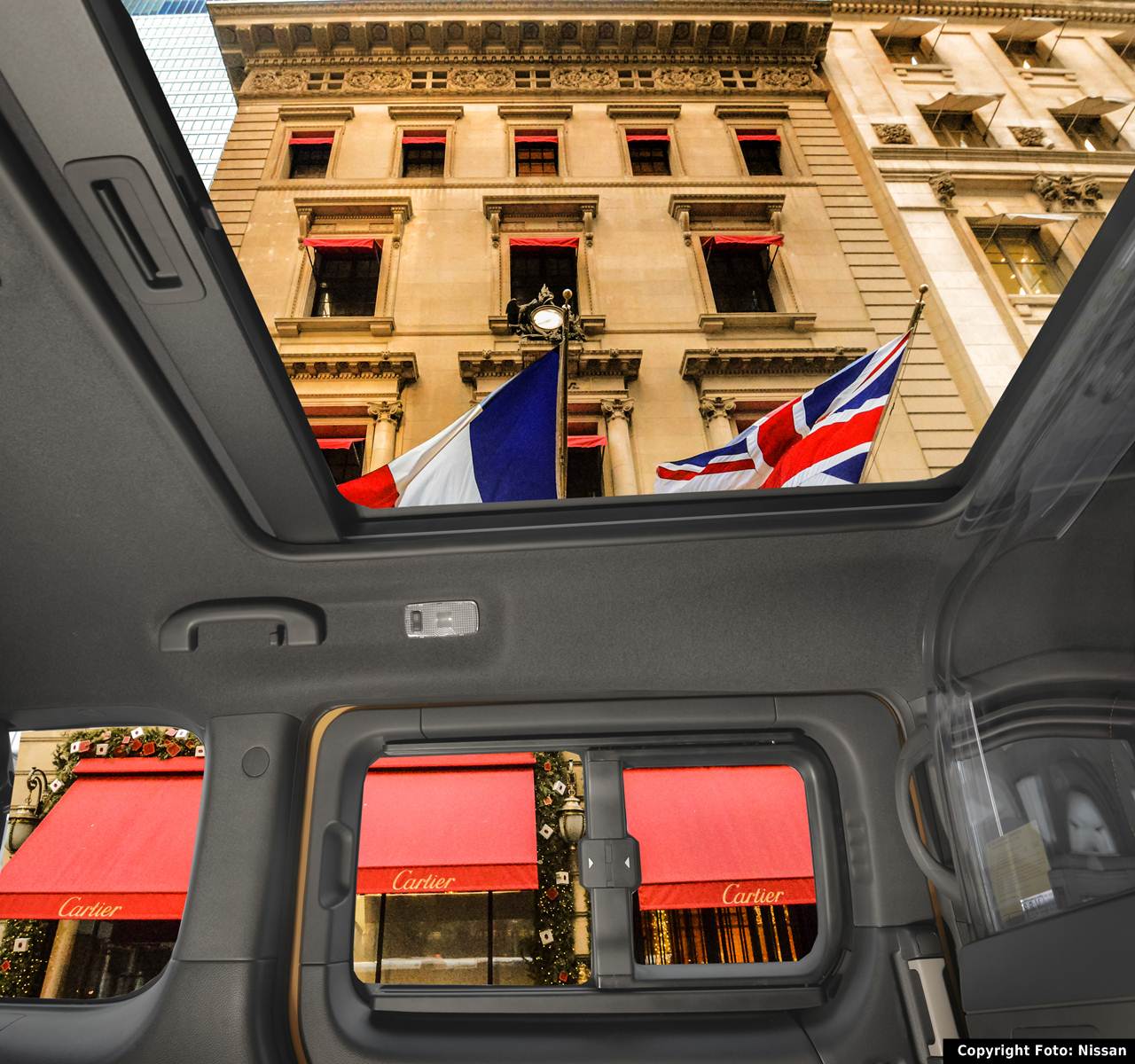 tectos Panorâmicos do novo Táxi nova-iorquino