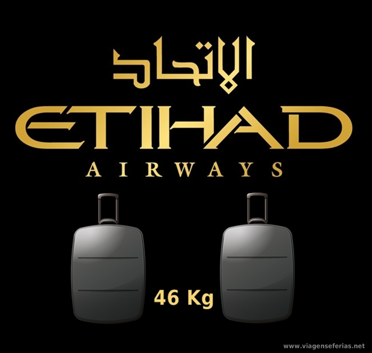 Novas regras permitem 46Kg de bagagem na Etihad Airways
