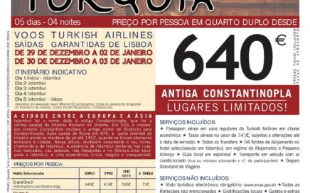Passar o fim de ano 2015 em Istambul por 640€