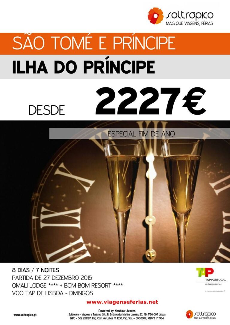 Especial Fim de Ano desde 2227€ na ilha do Príncipe