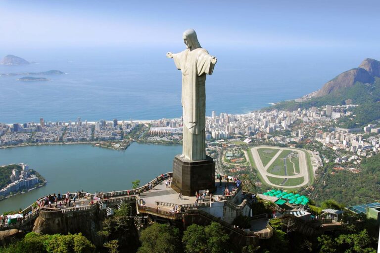Vista do Cristo Redentor no Rio de Janeiro Brasil